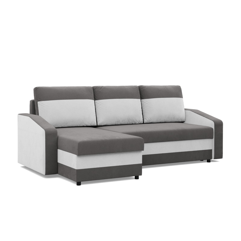 ORION Corner Sofa, Filling - Foam, Color - GRAY + WHITE ORION Corner Sofa, Filling - Foam, Color - GRAY + WHITE