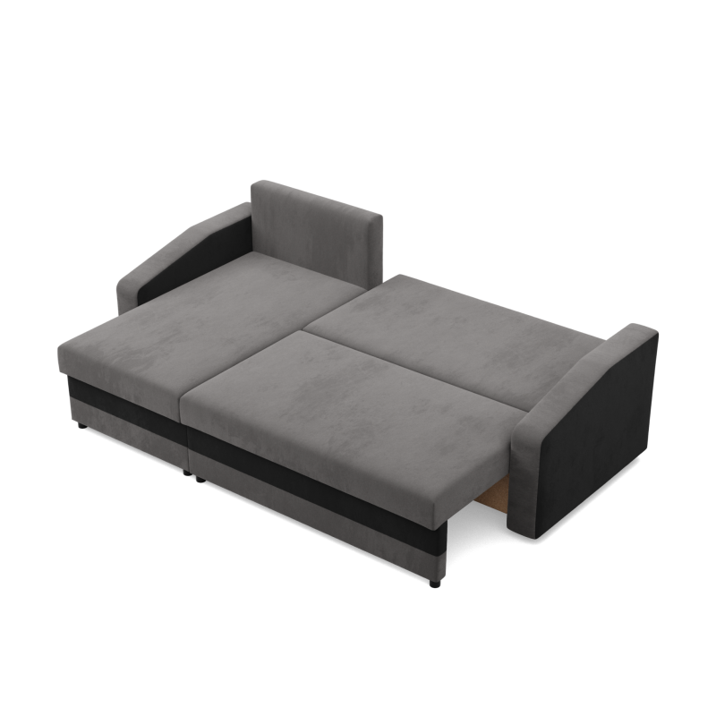ORION Corner Sofa, Filling - Foam, Color - GRAY + BLACK ORION Corner Sofa, Filling - Foam, Color - GRAY + BLACK