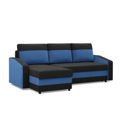 ORION Corner Sofa, Filling - Foam, Color - BLACK + INK