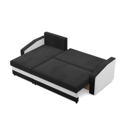ORION Corner Sofa, Filling - Foam, Color - BLACK + WHITE ORION Corner Sofa, Filling - Foam, Color - BLACK + WHITE