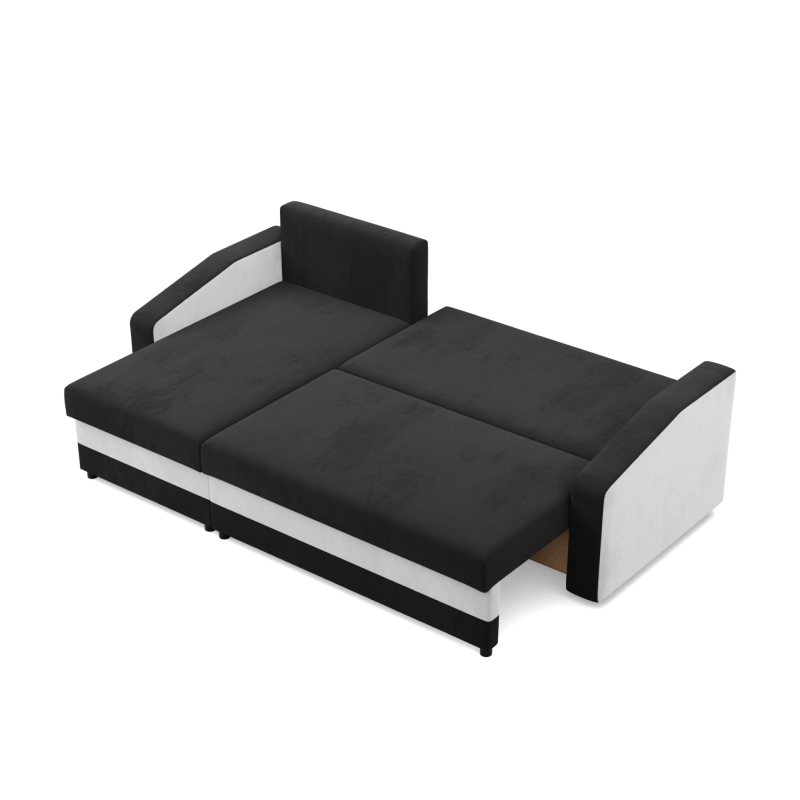 ORION Corner Sofa, Filling - Foam, Color - BLACK + WHITE ORION Corner Sofa, Filling - Foam, Color - BLACK + WHITE