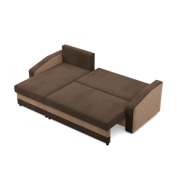 ORION Corner Sofa, Filling - Foam, Color - BROWN + CAPPUCCINO ORION Corner Sofa, Filling - Foam, Color - BROWN + CAPPUCCINO