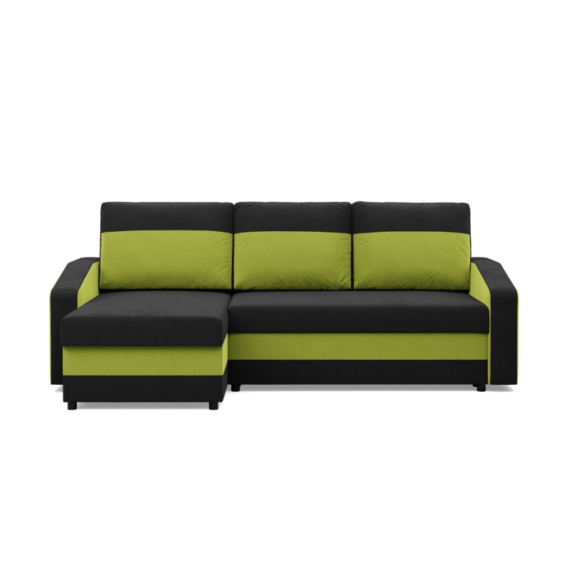 ORION Corner Sofa, Filling - Foam, Color - BLACK + LIME ORION Corner Sofa, Filling - Foam, Color - BLACK + LIME