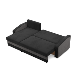 ORION Corner Sofa, Filling - Foam, Color - BLACK + GRAY ORION Corner Sofa, Filling - Foam, Color - BLACK + GRAY