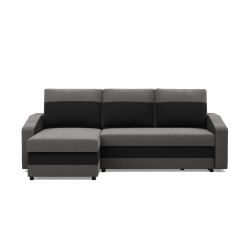 ORION Corner Sofa, Filling - Spring, Color - GRAY + BLACK ORION Corner Sofa, Filling - Spring, Color - GRAY + BLACK