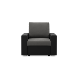 LUNA Armchair, Color - GRAY + BLACK LUNA Armchair, Color - GRAY + BLACK