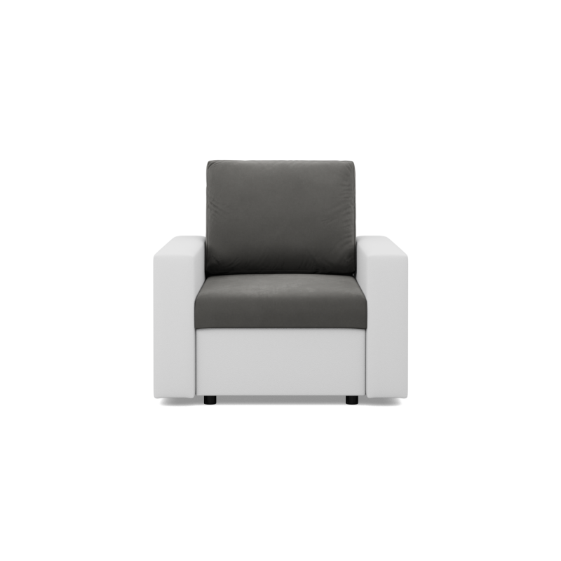 LUNA Armchair, Color - GRAY + WHITE LUNA Armchair, Color - GRAY + WHITE