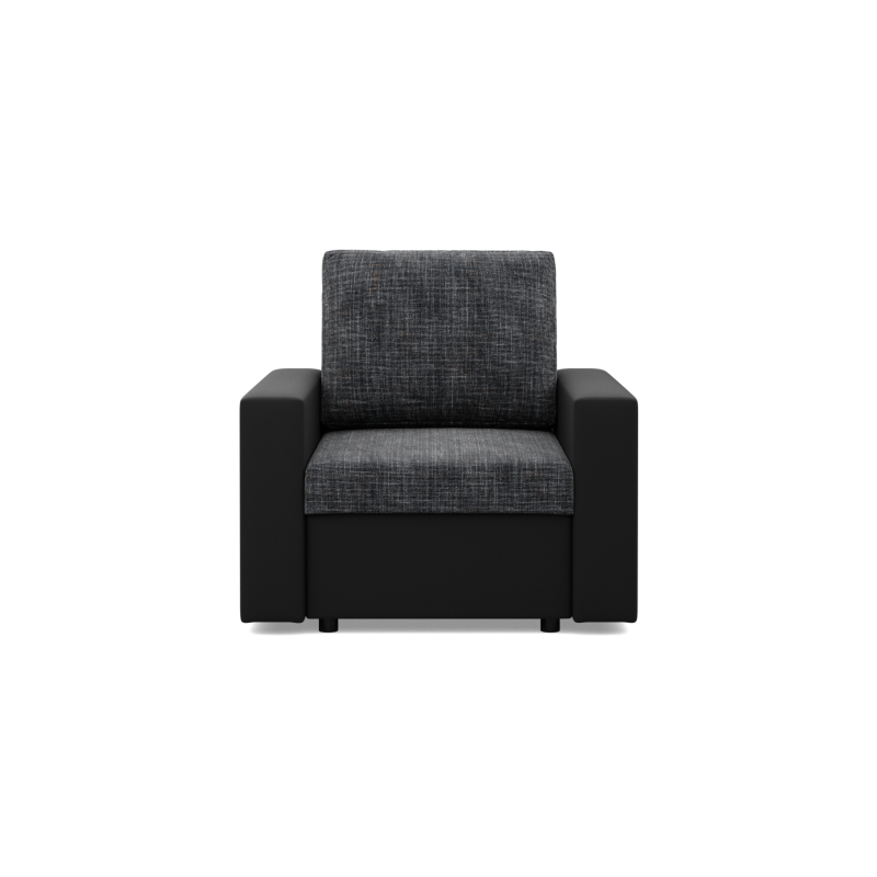 LUNA Armchair, Color - DARK GRAY + BLACK LUNA Armchair, Color - DARK GRAY + BLACK