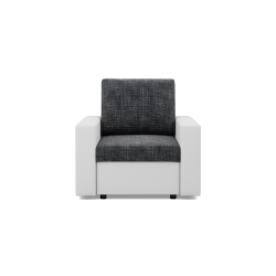 LUNA Armchair, Color - DARK GRAY + WHITE LUNA Armchair, Color - DARK GRAY + WHITE