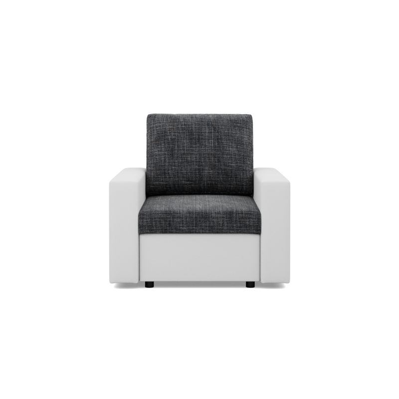 LUNA Armchair, Color - DARK GRAY + WHITE LUNA Armchair, Color - DARK GRAY + WHITE