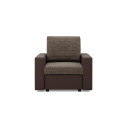 LUNA Armchair, Color - BROWN + CAPPUCCINO LUNA Armchair, Color - BROWN + CAPPUCCINO