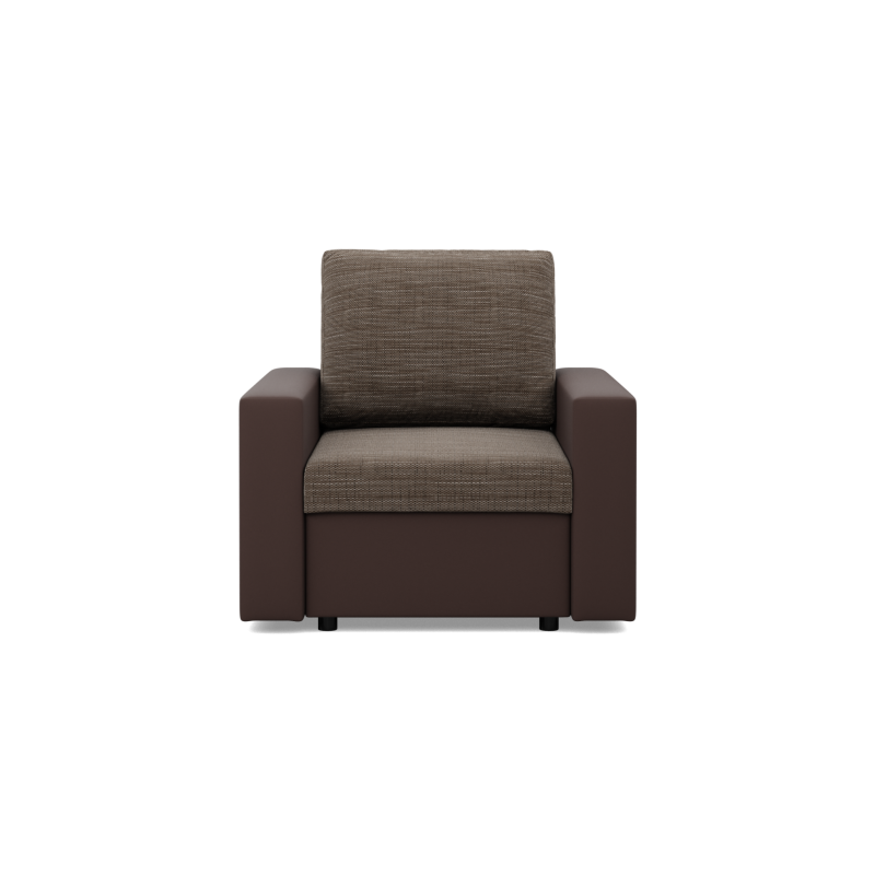 LUNA Armchair, Color - BROWN + CAPPUCCINO LUNA Armchair, Color - BROWN + CAPPUCCINO