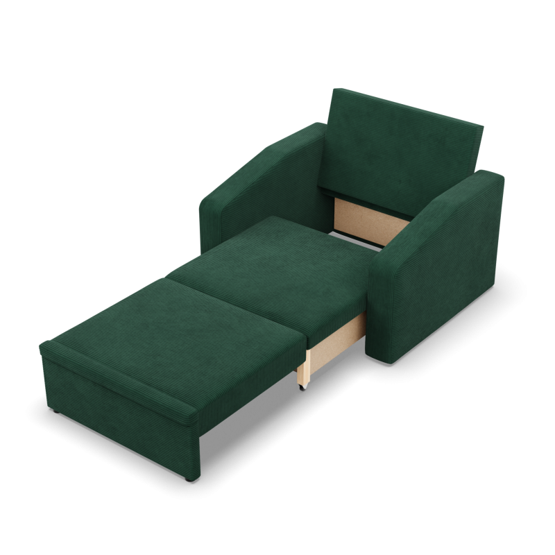 Convertible Armchair Orbit 90, Color - BOTTLE GREEN - Poso 014 Convertible Armchair Orbit 90, Color - BOTTLE GREEN - Poso 014