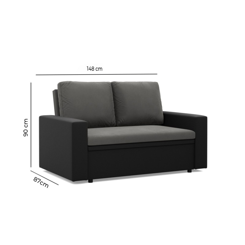 Sofa LUNA , Kolor - BRĄZ + CAPPUCCINO Sofa LUNA , Kolor - BRĄZ + CAPPUCCINO