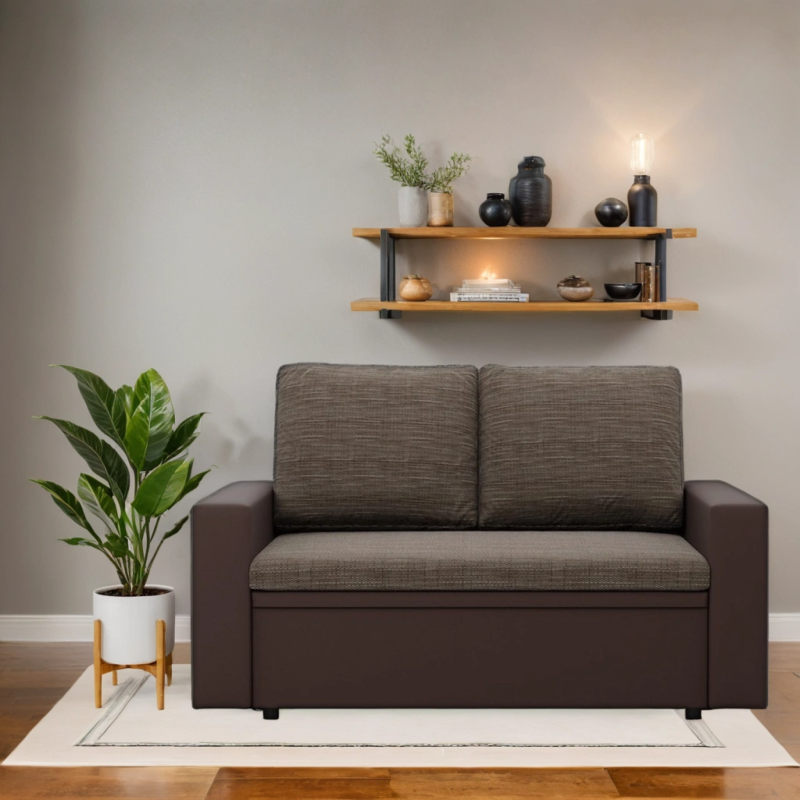 Sofa LUNA , Kolor - BRĄZ + CAPPUCCINO Sofa LUNA , Kolor - BRĄZ + CAPPUCCINO