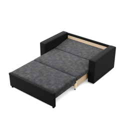 Sofa LUNA , Kolor - CIEMNY SZARY + CZARNY Sofa LUNA , Kolor - CIEMNY SZARY + CZARNY