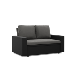 Sofa LUNA , Kolor - POPIEL + CZARNY