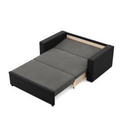 Sofa LUNA , Kolor - POPIEL + CZARNY Sofa LUNA , Kolor - POPIEL + CZARNY