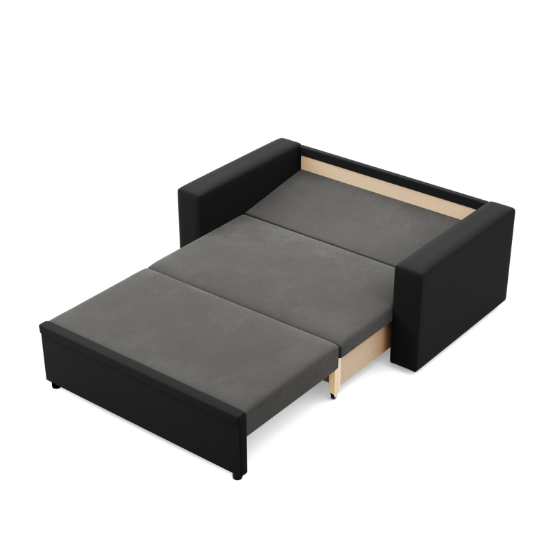 Sofa LUNA , Kolor - POPIEL + CZARNY Sofa LUNA , Kolor - POPIEL + CZARNY