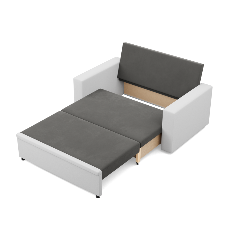 Sofa LUNA , Kolor - POPIEL + BIAŁY Sofa LUNA , Kolor - POPIEL + BIAŁY
