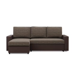 LUNA Corner Sofa, Color - BROWN + CAPPUCCINO LUNA Corner Sofa, Color - BROWN + CAPPUCCINO