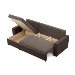 LUNA Corner Sofa, Color - BROWN + CAPPUCCINO LUNA Corner Sofa, Color - BROWN + CAPPUCCINO