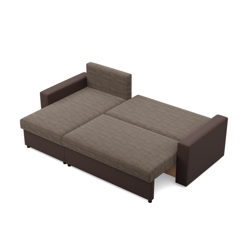 LUNA Corner Sofa, Color - BROWN + CAPPUCCINO LUNA Corner Sofa, Color - BROWN + CAPPUCCINO
