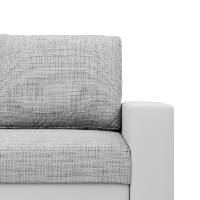 LUNA Corner Sofa, Color - GRAY + WHITE LUNA Corner Sofa, Color - GRAY + WHITE