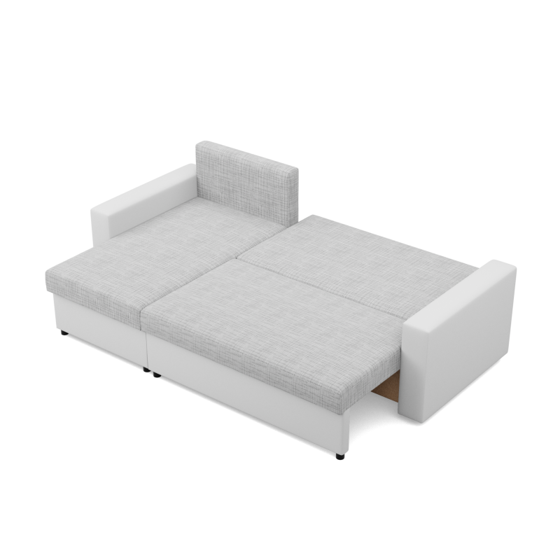 LUNA Corner Sofa, Color - GRAY + WHITE LUNA Corner Sofa, Color - GRAY + WHITE