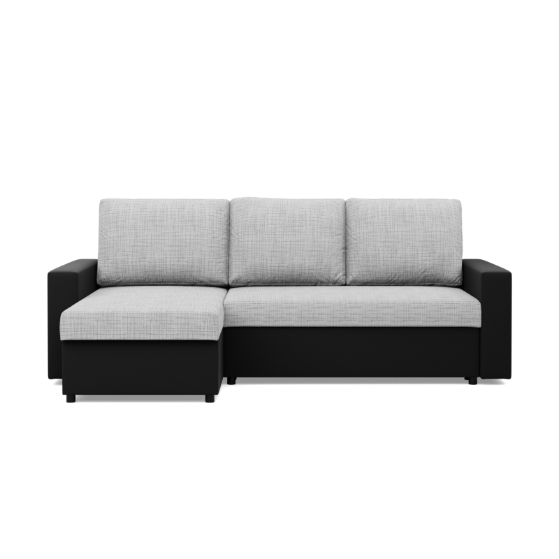 LUNA Corner Sofa, Color - GRAY + BLACK LUNA Corner Sofa, Color - GRAY + BLACK