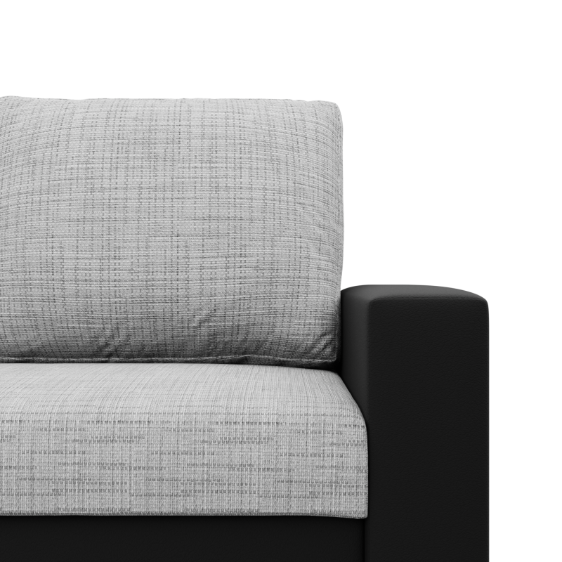 LUNA Corner Sofa, Color - GRAY + BLACK LUNA Corner Sofa, Color - GRAY + BLACK