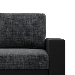LUNA Corner Sofa, Color - DARK GRAY + BLACK LUNA Corner Sofa, Color - DARK GRAY + BLACK