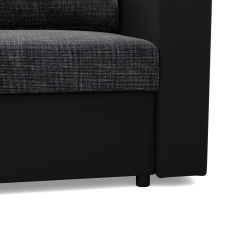 LUNA Corner Sofa, Color - DARK GRAY + BLACK LUNA Corner Sofa, Color - DARK GRAY + BLACK
