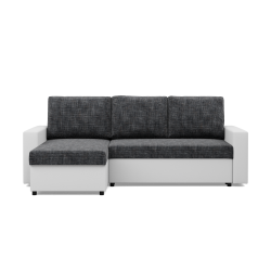 LUNA Corner Sofa, Color - DARK GRAY + WHITE LUNA Corner Sofa, Color - DARK GRAY + WHITE