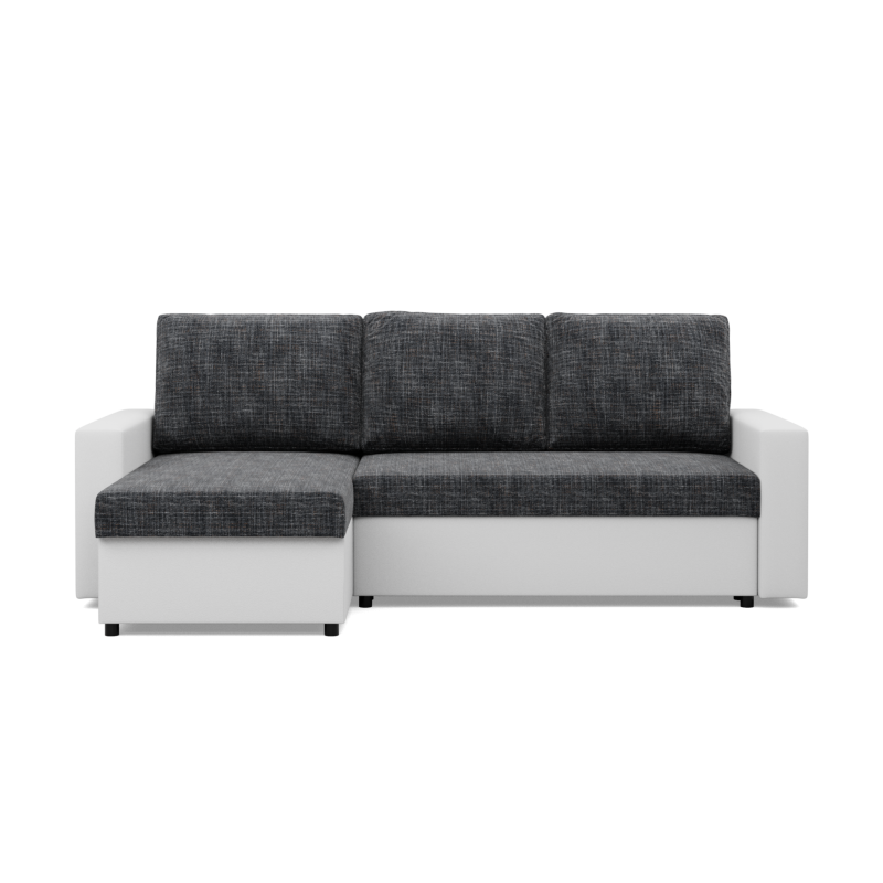 LUNA Corner Sofa, Color - DARK GRAY + WHITE LUNA Corner Sofa, Color - DARK GRAY + WHITE