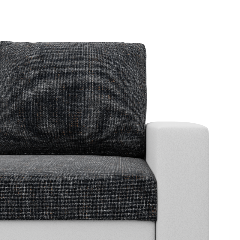 LUNA Corner Sofa, Color - DARK GRAY + WHITE LUNA Corner Sofa, Color - DARK GRAY + WHITE