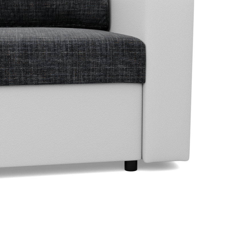 LUNA Corner Sofa, Color - DARK GRAY + WHITE LUNA Corner Sofa, Color - DARK GRAY + WHITE