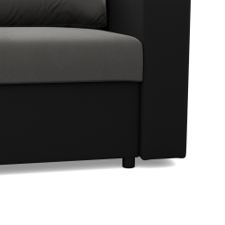LUNA Corner Sofa, Color - ASH + BLACK LUNA Corner Sofa, Color - ASH + BLACK