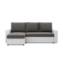 LUNA Corner Sofa, Color - GRAY + WHITE LUNA Corner Sofa, Color - GRAY + WHITE