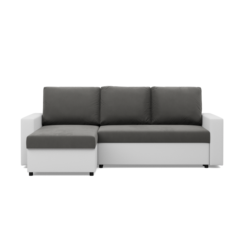 LUNA Corner Sofa, Color - GRAY + WHITE LUNA Corner Sofa, Color - GRAY + WHITE