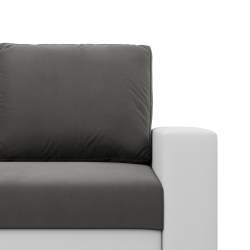 LUNA Corner Sofa, Color - GRAY + WHITE LUNA Corner Sofa, Color - GRAY + WHITE