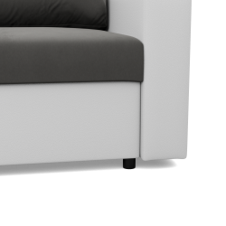 LUNA Corner Sofa, Color - GRAY + WHITE LUNA Corner Sofa, Color - GRAY + WHITE