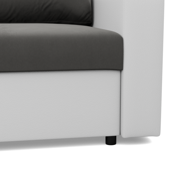 LUNA Corner Sofa, Color - GRAY + WHITE LUNA Corner Sofa, Color - GRAY + WHITE