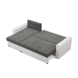 LUNA Corner Sofa, Color - GRAY + WHITE LUNA Corner Sofa, Color - GRAY + WHITE