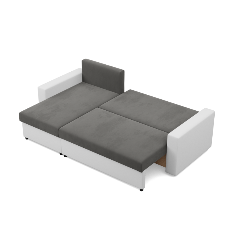LUNA Corner Sofa, Color - GRAY + WHITE LUNA Corner Sofa, Color - GRAY + WHITE