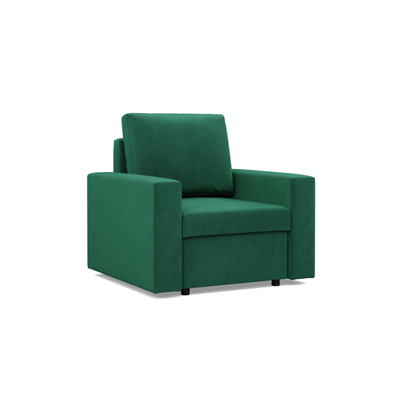 NEO Kronos Armchair, Filling - Spring, Color - BOTTLE GREEN, Type of armrest - Straight NEO Kronos Armchair, Filling - Spring, Color - BOTTLE GREEN, Type of armrest - Straight