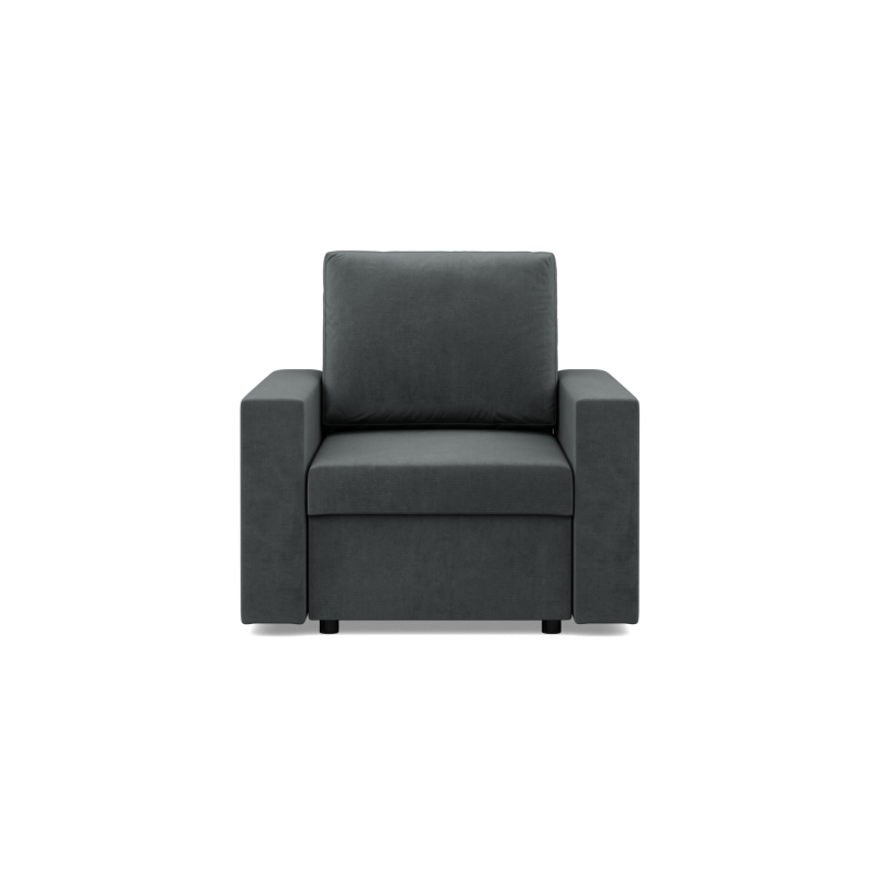 NEO Kronos Armchair, Filling - Spring, Color - DARK GRAY, Armrest Type - Straight NEO Kronos Armchair, Filling - Spring, Color - DARK GRAY, Armrest Type - Straight