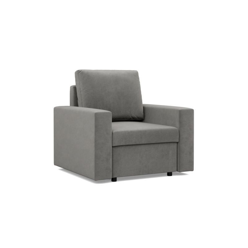 NEO Kronos Armchair, Filling - Spring, Color - LIGHT GRAY, Armrest Type - Straight NEO Kronos Armchair, Filling - Spring, Color - LIGHT GRAY, Armrest Type - Straight