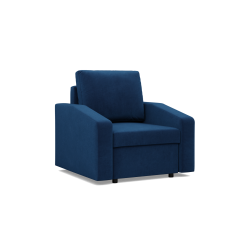 NEO Kronos Armchair, Filling - Spring, Color - NAVY BLUE, Type of Armrest - Slanted