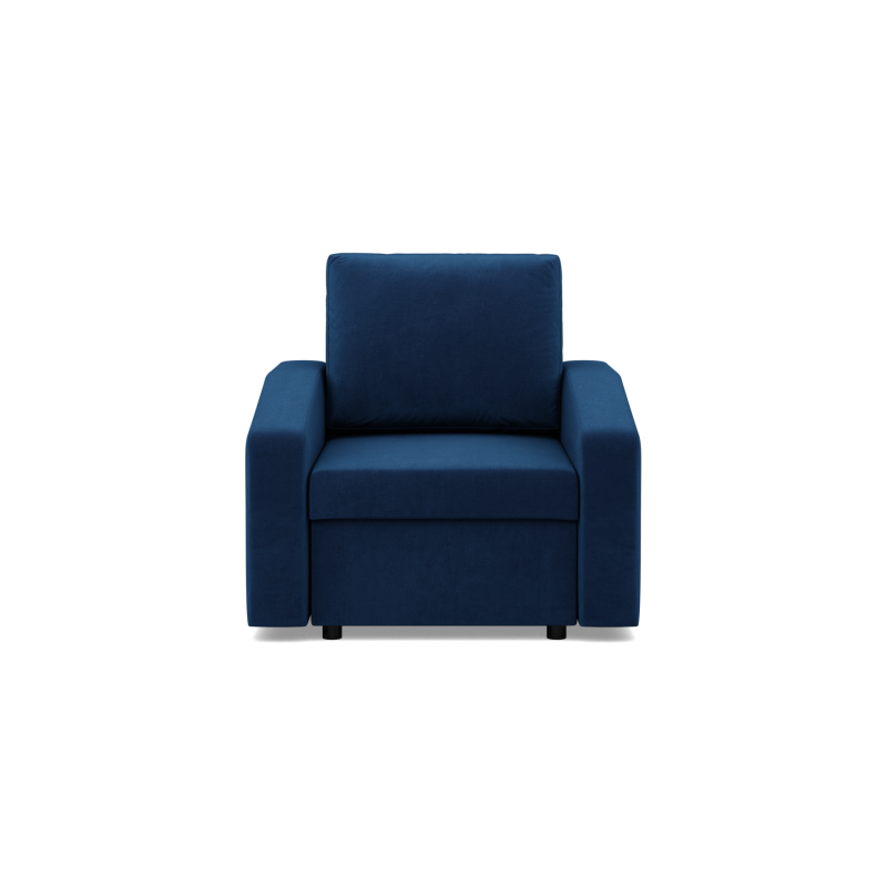 NEO Kronos Armchair, Filling - Spring, Color - NAVY BLUE, Type of Armrest - Slanted NEO Kronos Armchair, Filling - Spring, Color - NAVY BLUE, Type of Armrest - Slanted